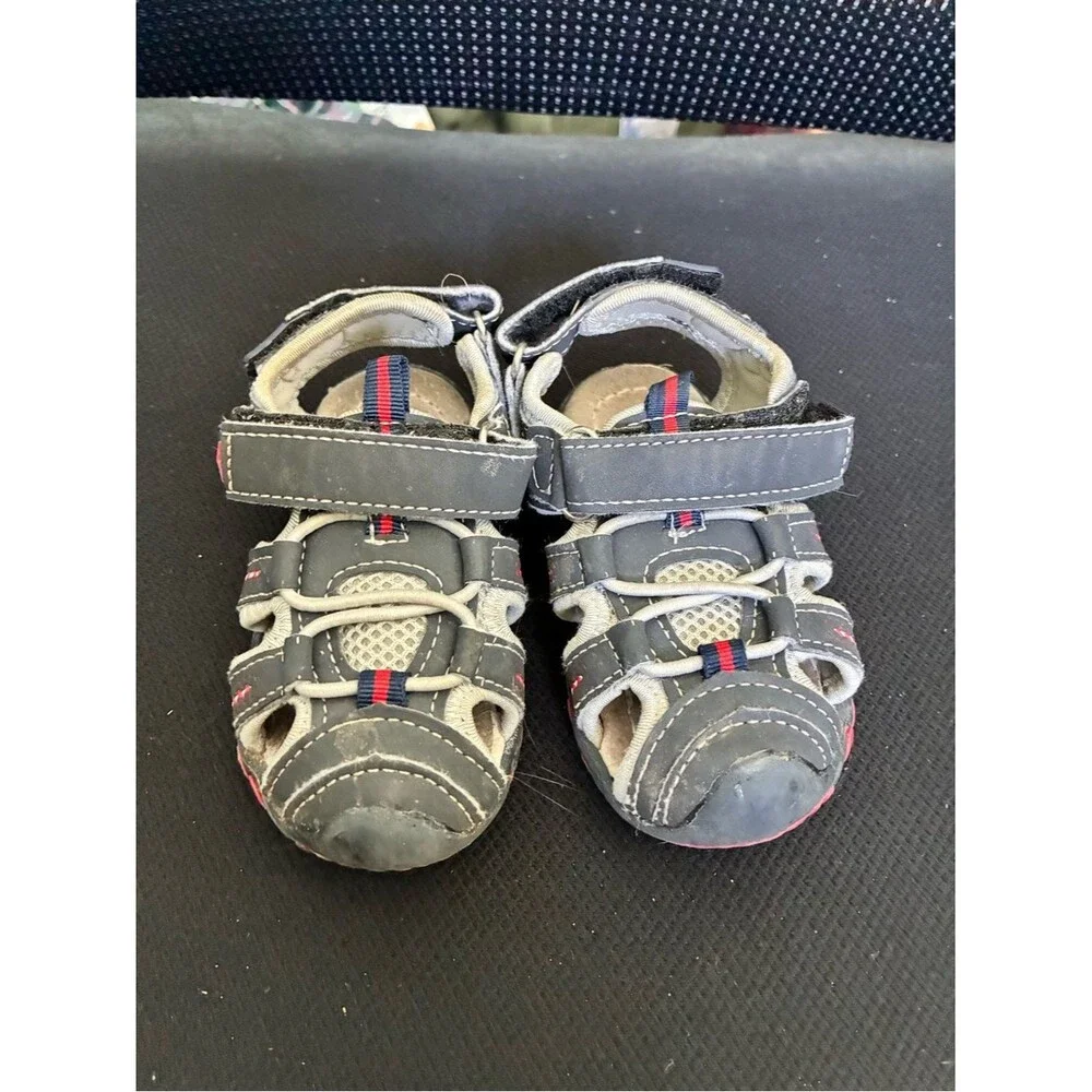 Apakowa Kid's Boy's Baby Soft Sole Close Toe Sport Beach Sandals